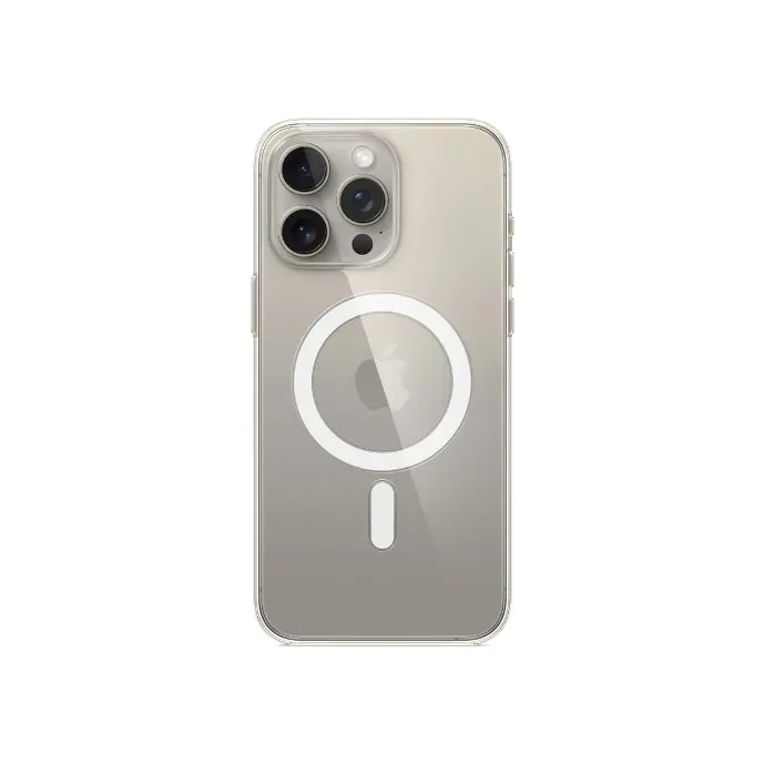 iPhone 15 Pro Max Magnetic Magsafe Wirelees Transparent Back Case