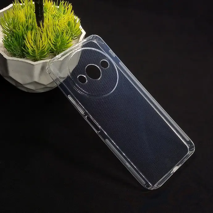 Xiaomi Redmi A3 Dust Plug Transparent Back Case