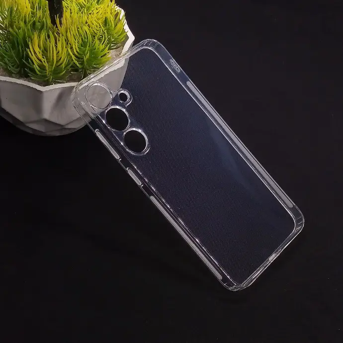 Samsung A25 5G Dust Plug Transparent Back Case