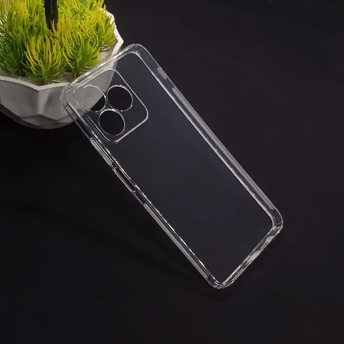 Oppo Realme C51|Realme C53|Realme Note 50|Narzo N53|Sparx Neo 8 Pro Dust Plug Transparent Back Case