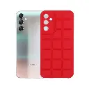 Samsung A24 A25 3D Puffer Soft Silicone Back Case - Red