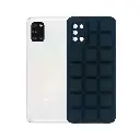 Samsung A31 3D Puffer Soft Silicone Back Case (Black)