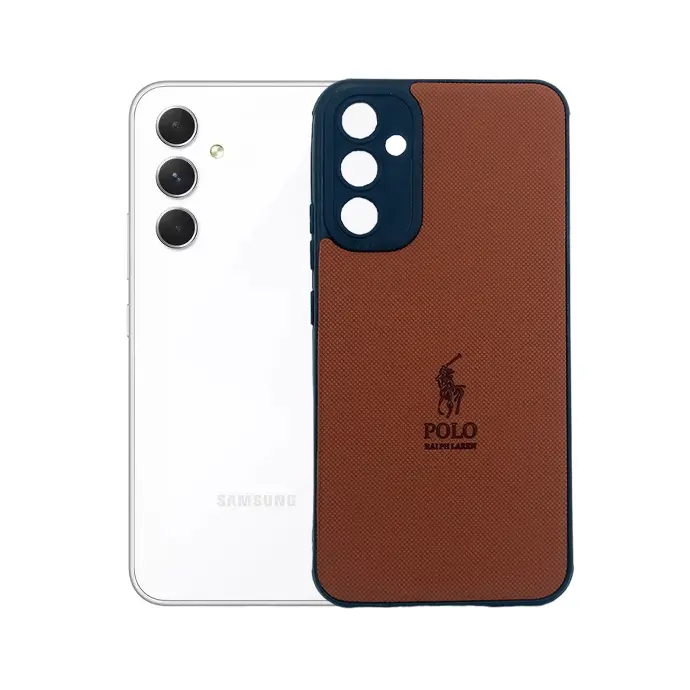[PO18BSA54-2-13] Samsung A54 5G (Polo) Ralph Laren Leather Back Case (Brown)