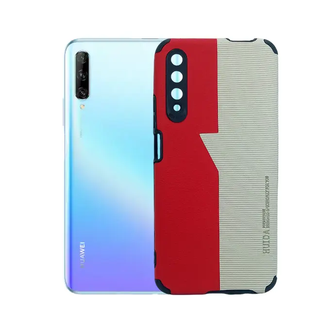 Huawei Y9s Huida Dual Leather Back Case (Red) - Stylish Protection