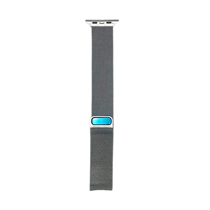 [WSMLM45-1-2] 42/44/45/49 MM Metal Magnetic Straps For Smart Watch (Black)