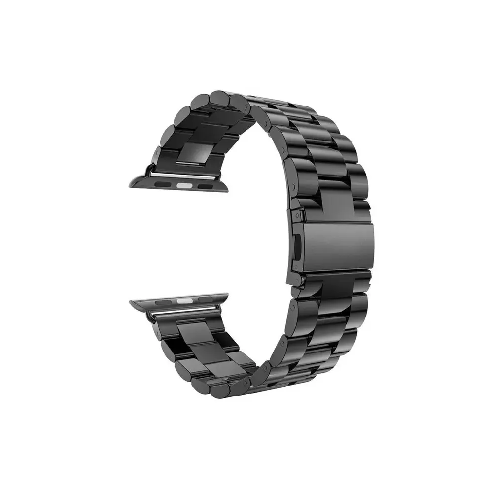 [WSRLXLM45-1-2] Rolex Chain Straps for Smart Watch - Black, 42-49mm, Stylish & Durable