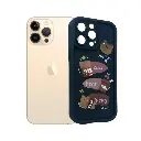 Iphone 13 Pro Max Cute Cartoon Bear Silicone Back Case (Black)