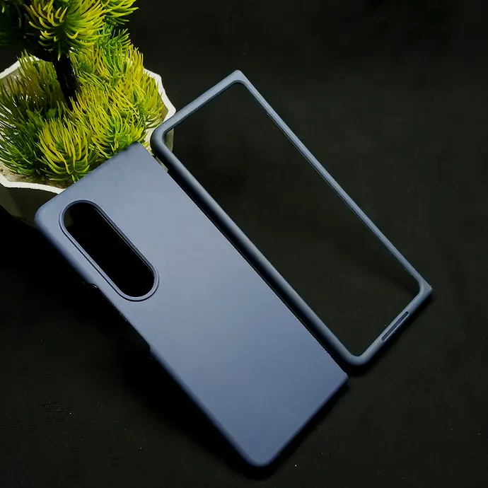 Samsung Z Fold 4 Soft Silky Official Case (Navy Blue)