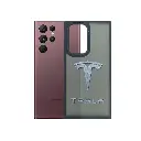 Samsung S22 Ultra 3D Printed Matte Hard Siicone Back Case (TESLA)
