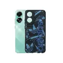 Oppo A78 4G 3D Puffer Back Printed Soft Silicone Case - Black