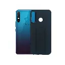 Infinix Hot 8|Hot 8 Lite|Tecno Spark 4 Silicone With Grip|Stand Back Case (Black)