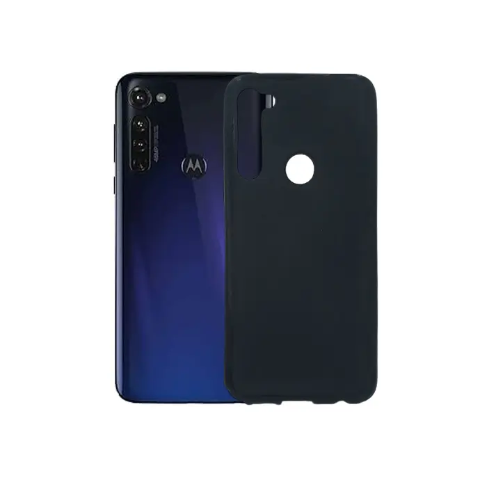 [PO14BMMGSTLUSH20-1-2] Motorola G Stylus (2020) Matte Soft Silicone Case - Black