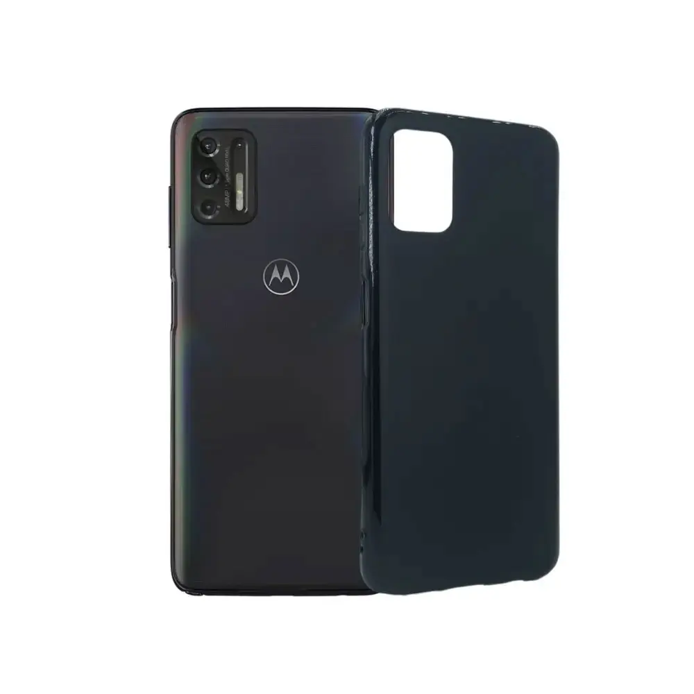 [PO14BMMGSTYLS4GH21-1-2] Motorola G Stylus 5G (2021) Matte Soft Silicone Case - Black