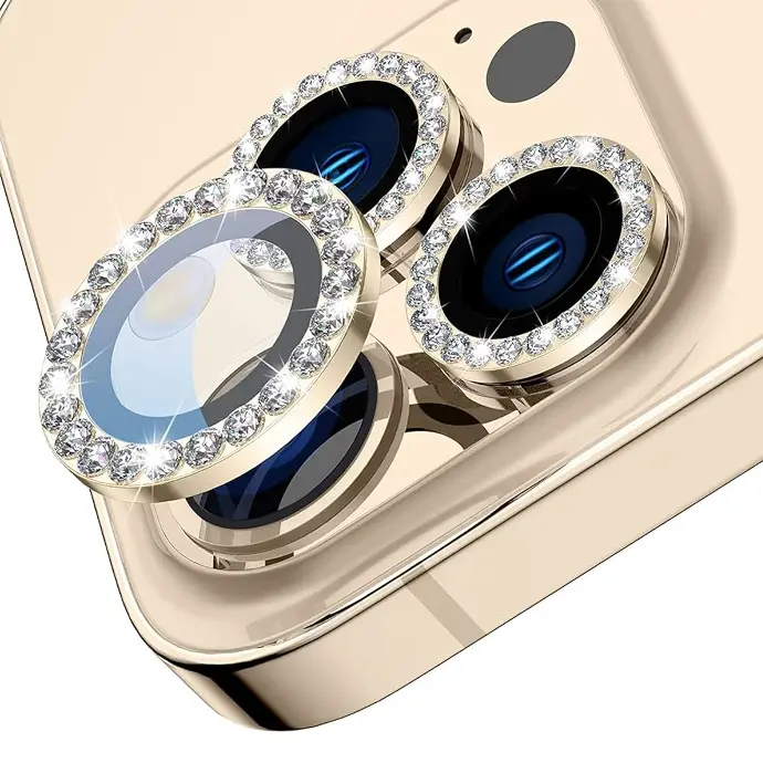 Iphone 15 Pro Max Ladies Camera Rings (Natural Titanium)