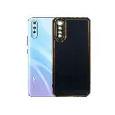 Vivo S1 Gold Chrome Back Case (Black)