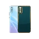 Vivo S1 Gold Chrome Back Case (Green)