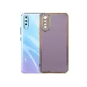 Vivo S1 Gold Chrome Back Case (Light Purple)