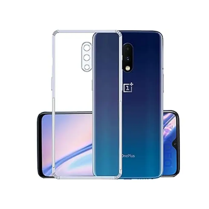 [PO7B1PL7PR-3] OnePlus 7 Pro Dust Plug TPU|Transparent Back Case