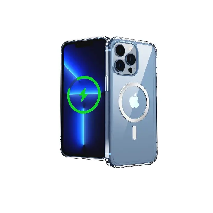 iPhone 13 Pro Max Magnetic Magsafe Wirelees Transparent Back Case