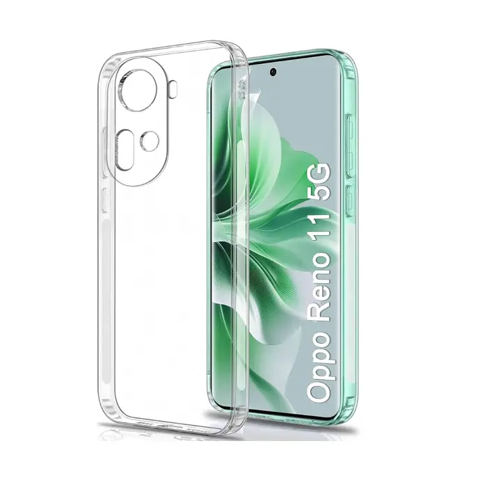 Oppo Reno 11 5G Dust Plug TPU|Transparent Back Case