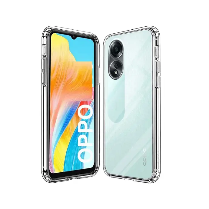 [PO7BOA18-3] Oppo A38 4G|A18 4G Dust Plug TPU|Transparent Back Case