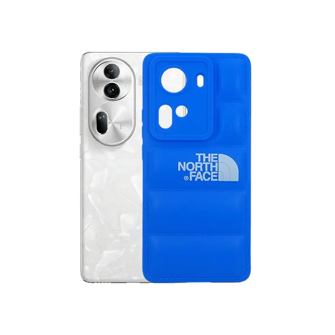 Oppo Reno 11 5G 3D Puffer Back Printed Soft Silicone Back Case (Blue)