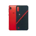 Samsung A10|M10 Ferrari Logo Leather Texture Back Case (Black)