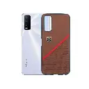 Vivo Y20/Y12S/Y12A/Y20S/Y20I Ferrari Logo Leather Texture Back Case (Brown)
