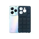 Tecno Spark 20 Pro & Infinix Hot 40 3D Cubes Puffer Back Case - Black