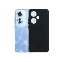 Oppo Reno 11F Soft Silicone Magsafe Logo Back Case (Black)