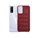 Vivo Y20|Y20i|Y20s|Y12A|Y12s New Solid Puffer Back Case (Maroon)