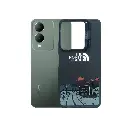 Vivo Y17s Y36 Y27s Soft Silicone 3D Printed Camera Ring Stand Case - Black