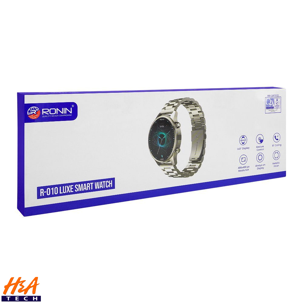 Ronin R-010 Luxe Smart Calling Watch With Rolex Chain (Silver)