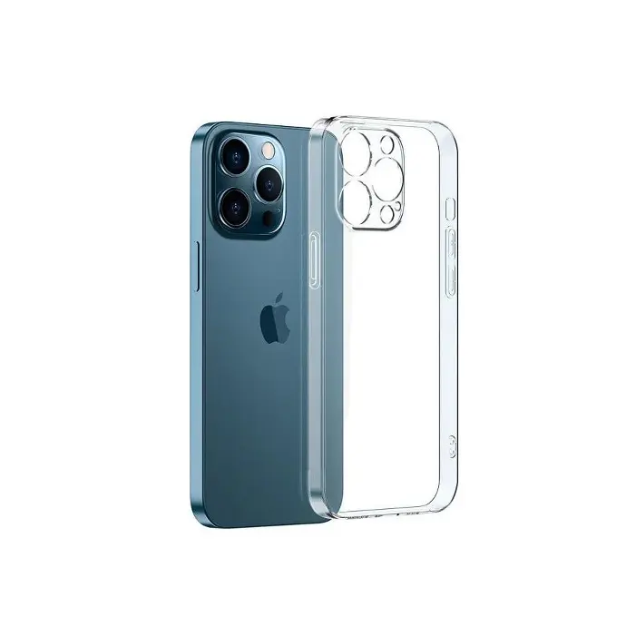 iPhone 13 Pro Max Dust Plug Transparent Back Case