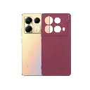 Infinix Note 40 4G GEARS Luxuary Carbon Texture Soft Silicone Back Case (Maroon)