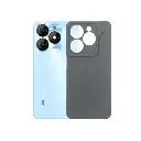 iTel A70 GEARS Luxuary Carbon Texture Soft Silicone Back Case (Gray)