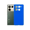 Infinix Note 40 Pro 4G Gears Luxury Carbon Texture Soft Silicone Back Case - Blue
