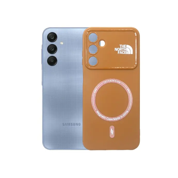 Samsung A25 5G Printed Soft Silicone Magnetic AutoFocus Back Case - Brown