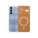 Samsung A25 5G Printed Soft Silicone Magnetic AutoFocus Back Case - Brown