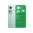 Oppo Reno 11 5G Printed Soft Silicone Magnetic AutoFocus Back Case - Green