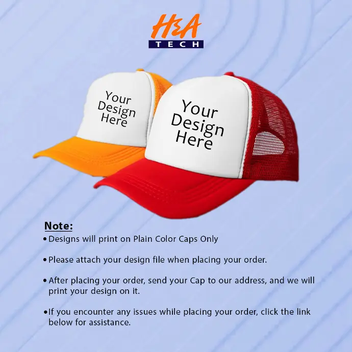Custom Print Caps - Design Your Own Personalized Caps Online