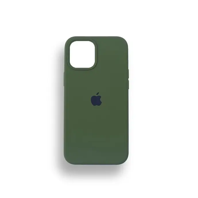 [PO23BIP12PMAX-1-33] Iphone 12 Pro Max Silicone Case Mobile Pouch (Light Green)