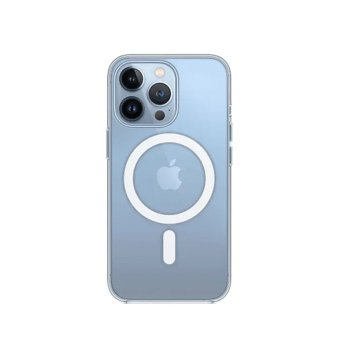 [PO7BIP13PR-11] iPhone 13 Pro Magnetic Magsafe Wirelees Transparent Back Case