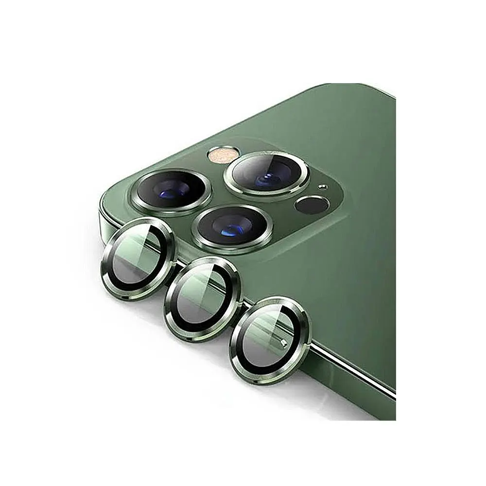 iPhone 11 Pro Max Camera Rings Green Protector - Sleek Lens Protection