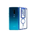 OnePlus 7 Pro|OnePlus 7T Pro Magsafe CD Chrome Back Case (Blue)