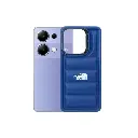 Xiaomi Redmi Note 13 4G New Solid Puffer Printed Back Case (Navy Blue)