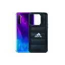 Oppo Realme 5/5i/5s/6i Solid Puffer Printed Back Case - Black