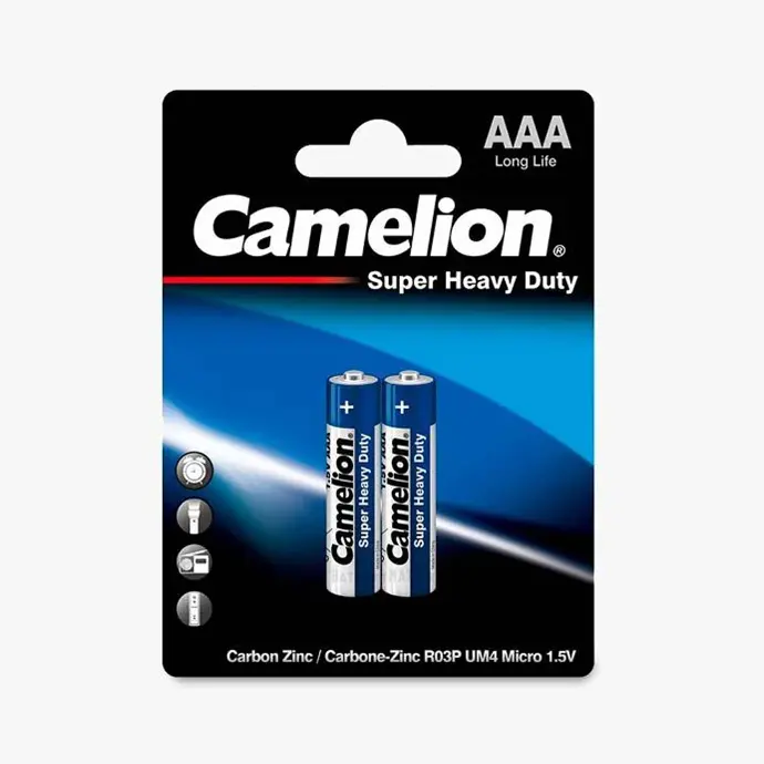 [BT-GU-DP-O-CMLN-AAA] Camelion AAA-800MAH Heavy Duty Cell - BT GU-DP-O-CMLN-AAA for Universal Use