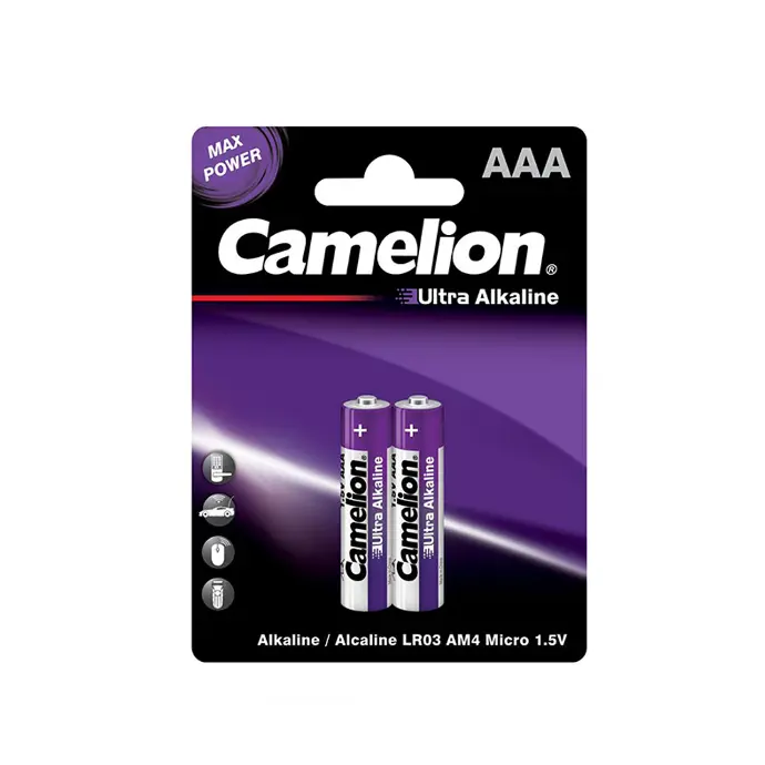 [BT-GU-ALK-O-CMLN-AAA] Camelion Alkaline AAA Max Power Cell - BT GU-ALK-O-CMLN-AAA for Universal Use