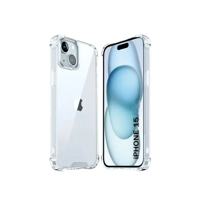 [PO7BIP15] iPhone 15 1.5 MM TPU|Transparent Back Case